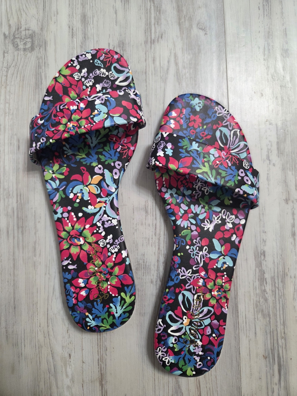 Lilly Pulitzer Floral Slide Sandals